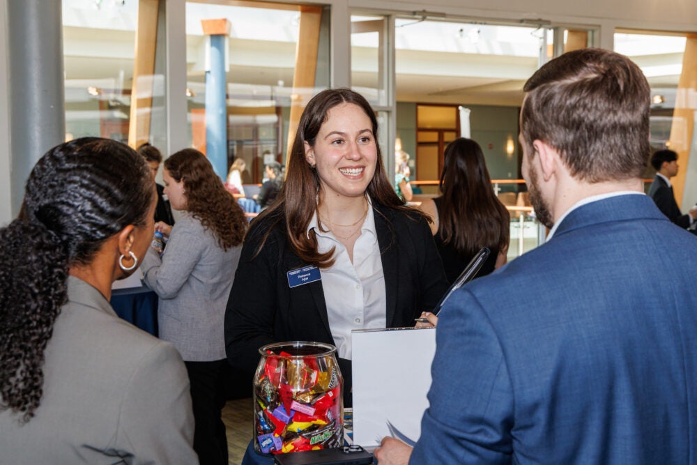Georgetown Real Assets students meet with employers at the Steers Center Career Fair