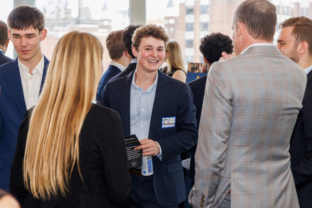 Georgetown Real Assets students meet with employers at the Steers Center Career Fair
