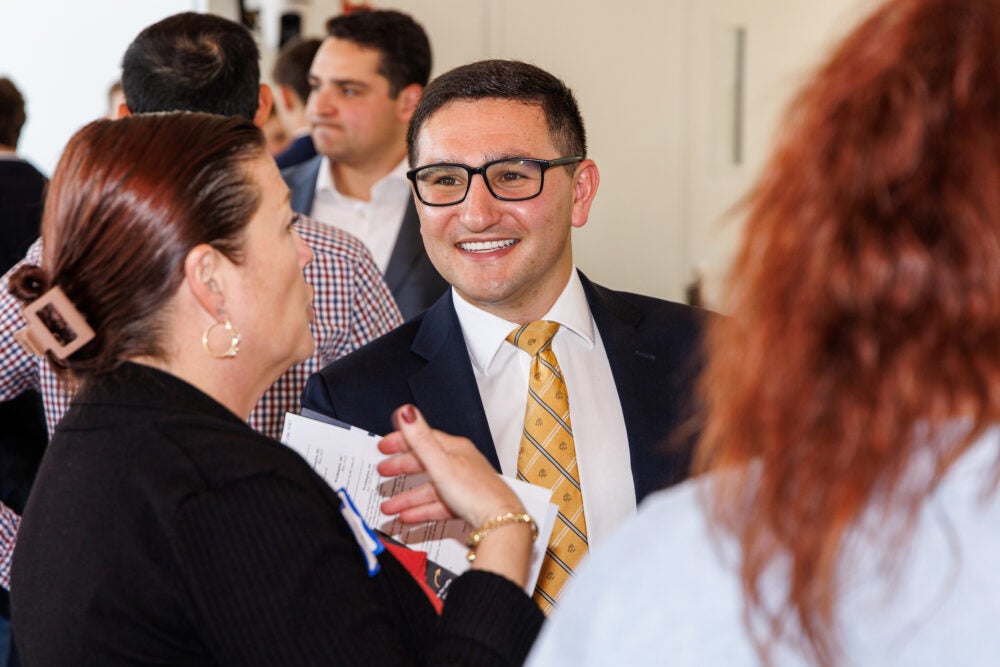 Georgetown Real Assets students meet with employers at the Steers Center Career Fair