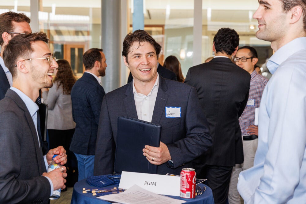 Georgetown Real Assets students meet with employers at the Steers Center Career Fair