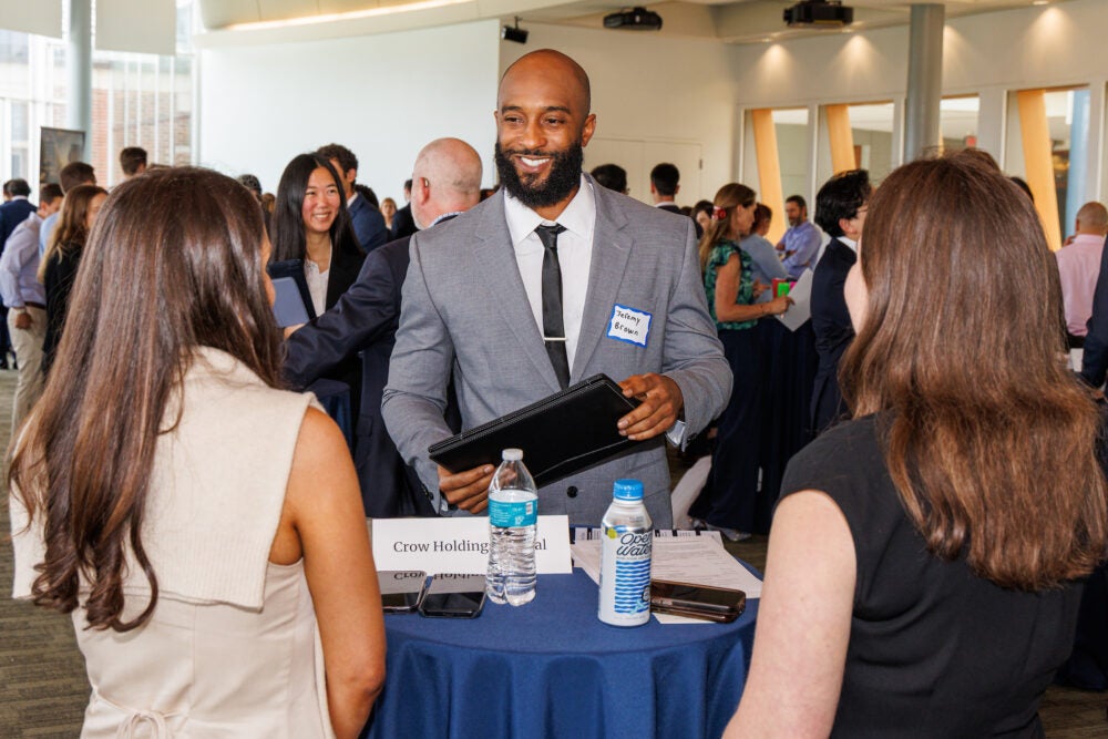 Georgetown Real Assets students meet with employers at the Steers Center Career Fair
