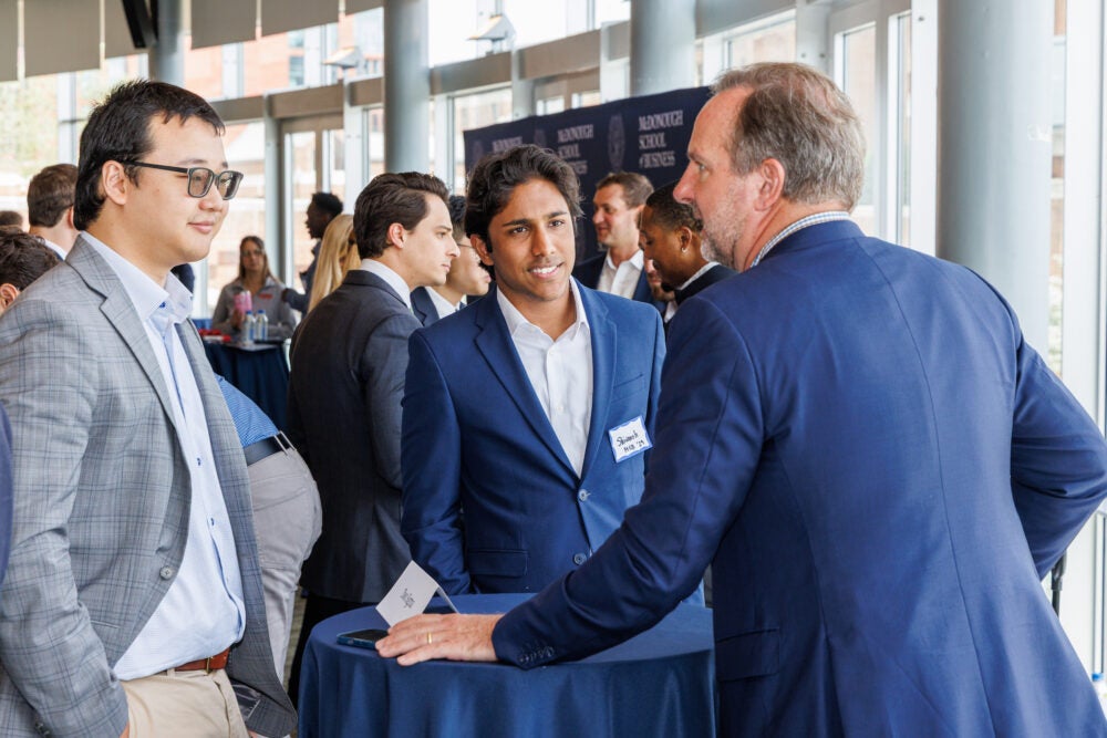 Georgetown Real Assets students meet with employers at the Steers Center Career Fair