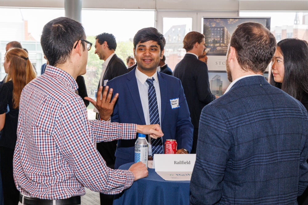 Georgetown Real Assets students meet with employers at the Steers Center Career Fair