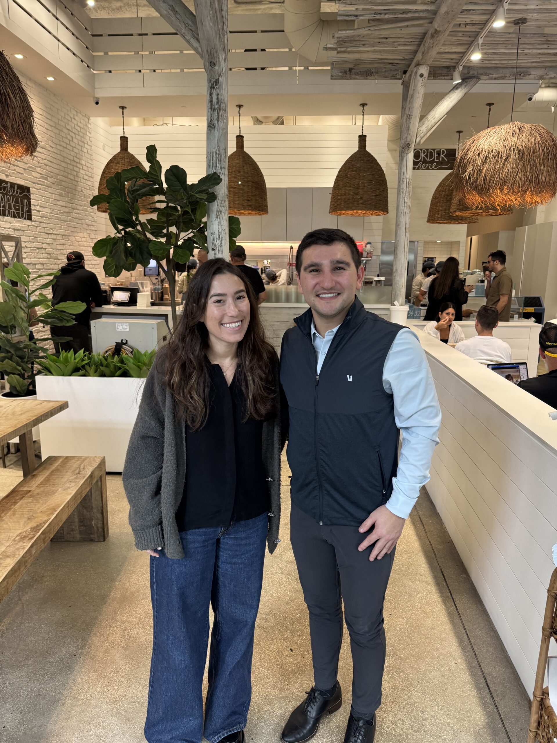 Georgetown MBA students, Austin Fanburg (MBA’27) and Beth Clemens (EMBA’27), at 2026 CREFC Real Estate Conference.