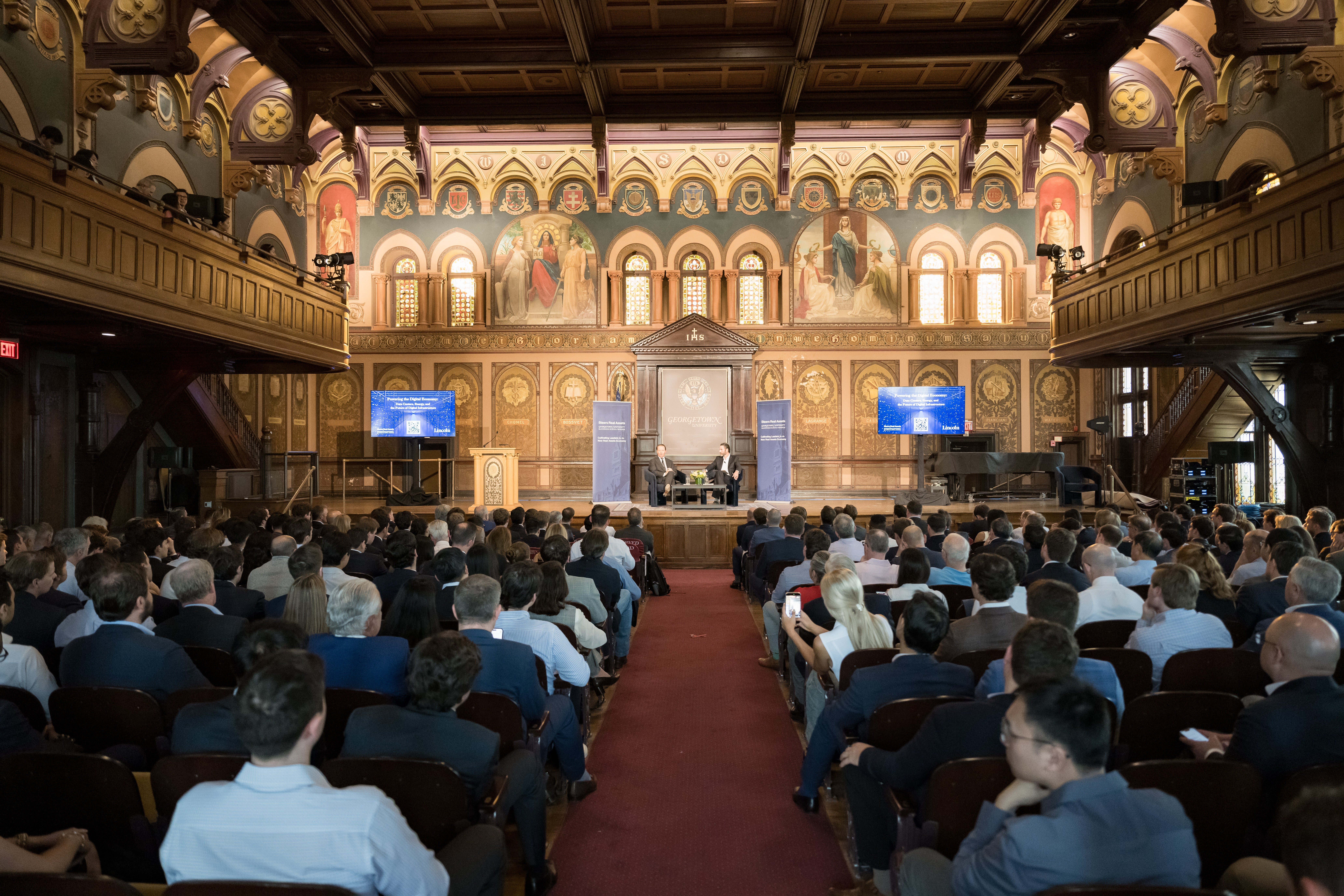 Photo of the Steers Luminaries 2026 event in Gaston Hall on Georgetown's campus