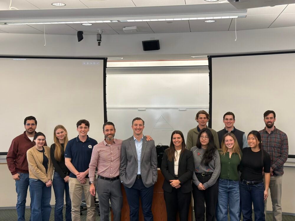 Real Assets students lunch and learn