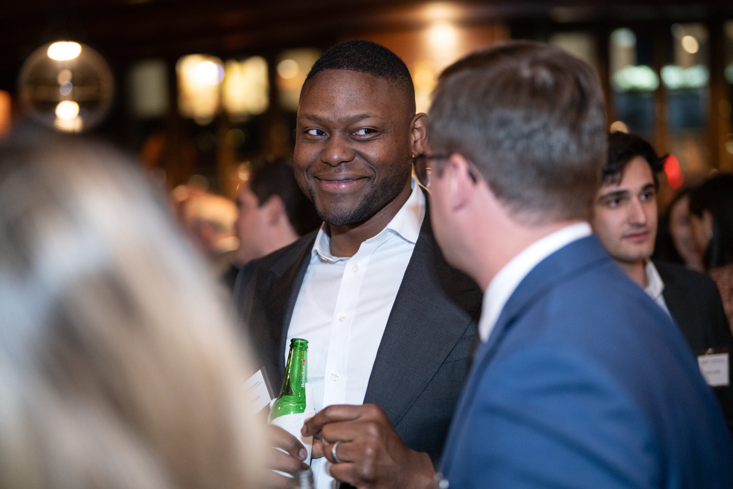 Real estate alumni networking at the Steers Annual Benefit