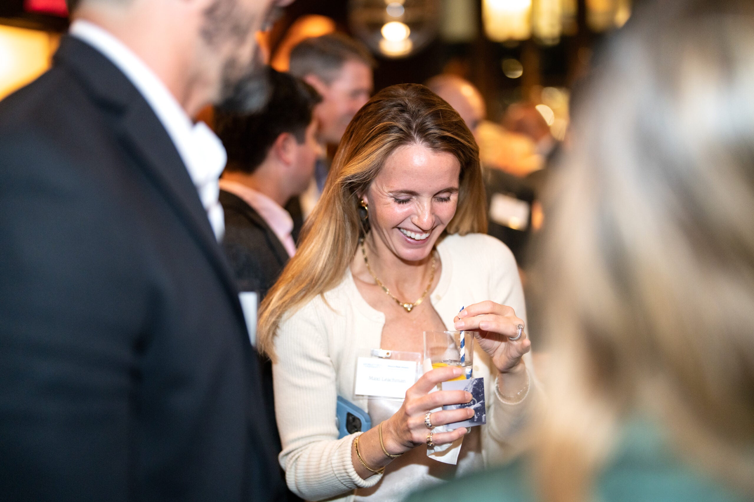 Real estate alumni networking at the Steers Annual Benefit