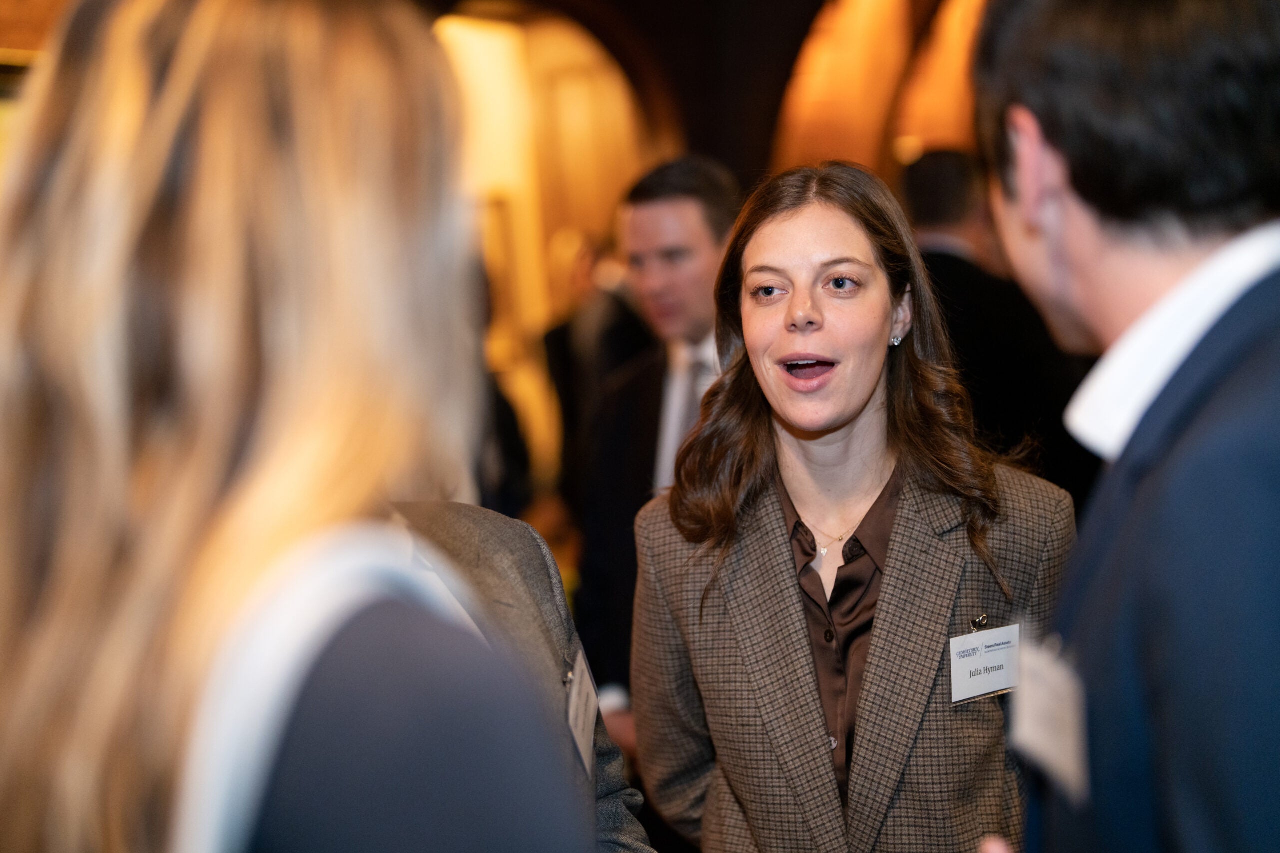 Real estate alumni networking at the Steers Annual Benefit