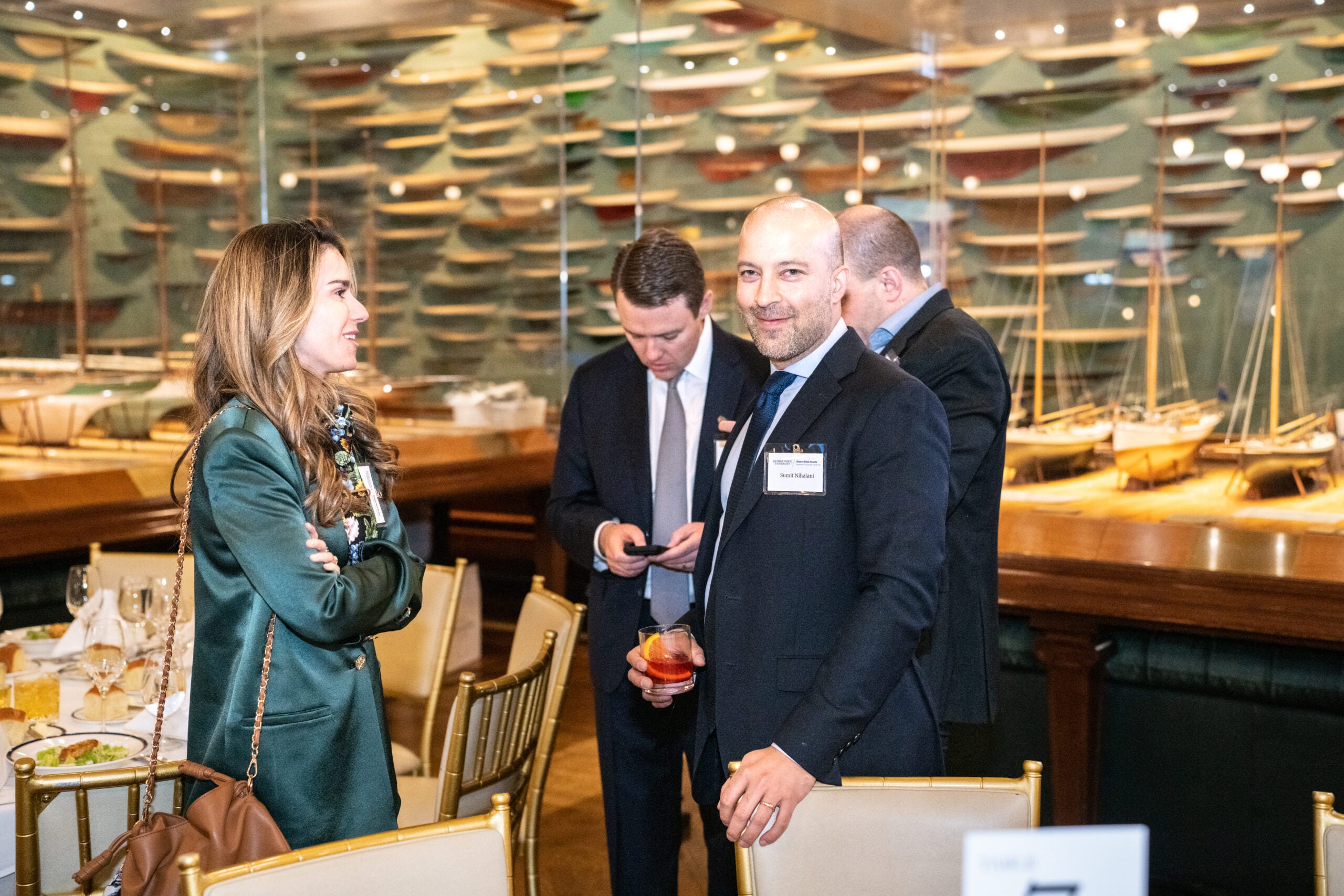 Real estate alumni networking at the Steers Annual Benefit