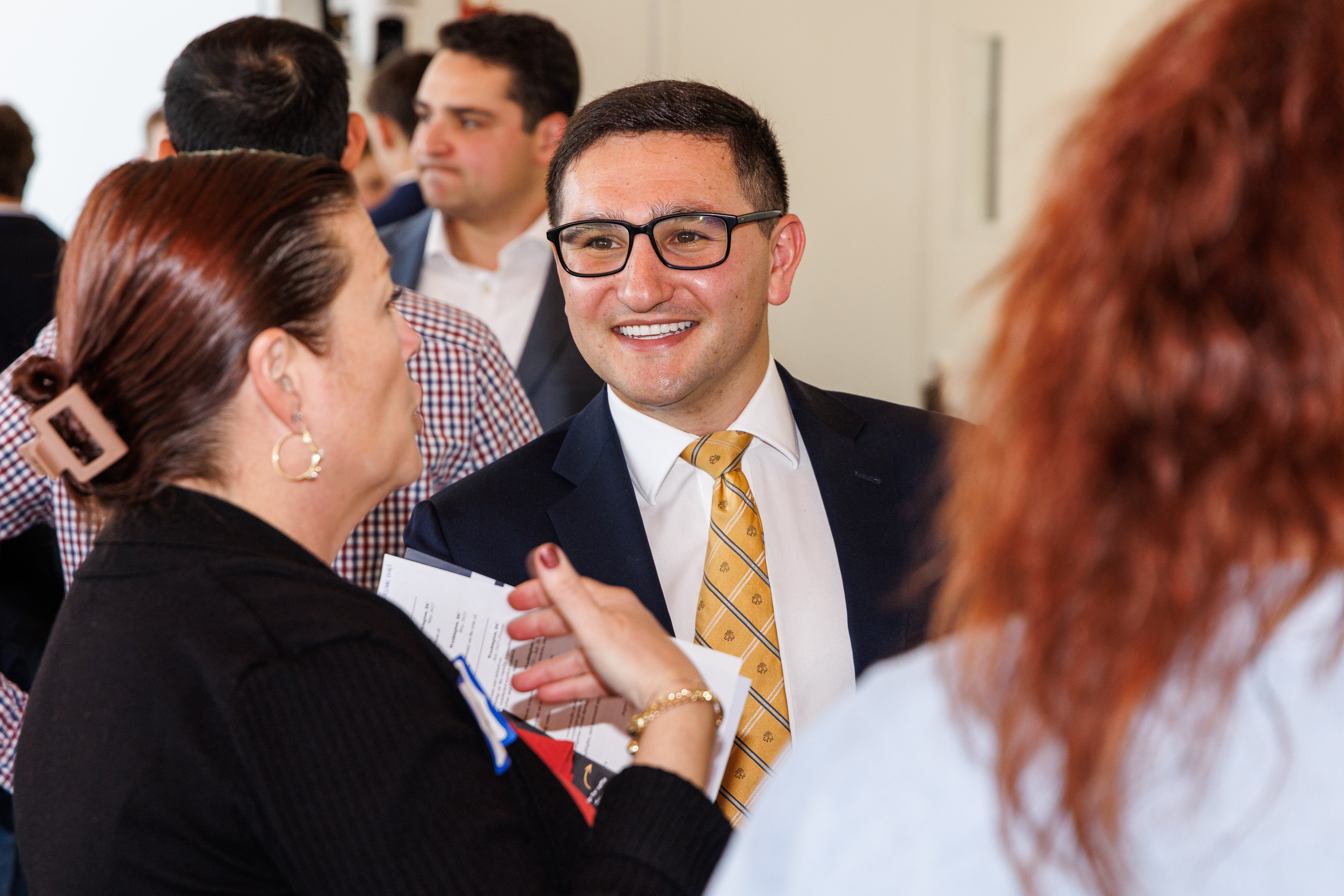 Georgetown real estate MBA student networking for career advancement