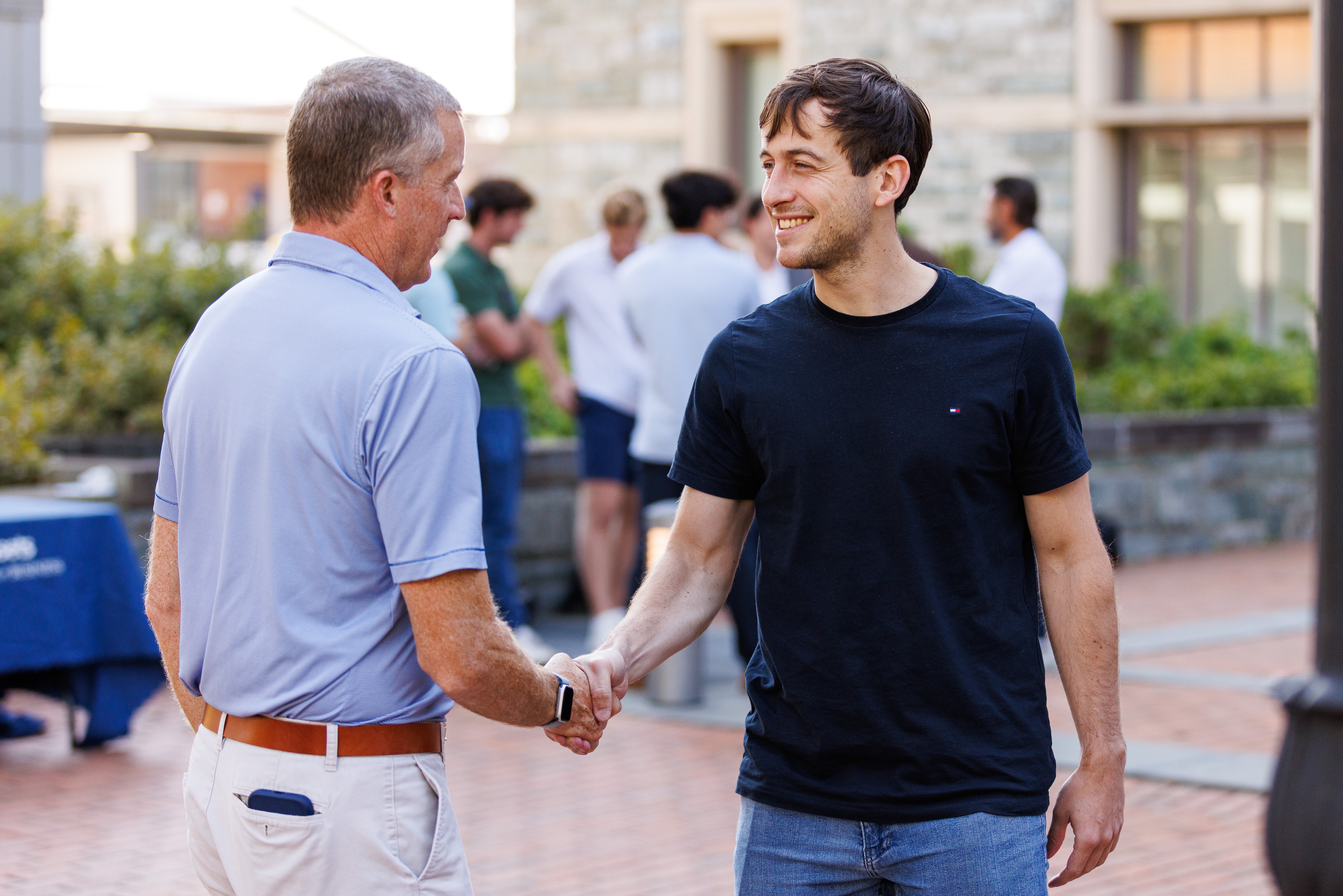 Georgetown Real Assets students at a cohort social event