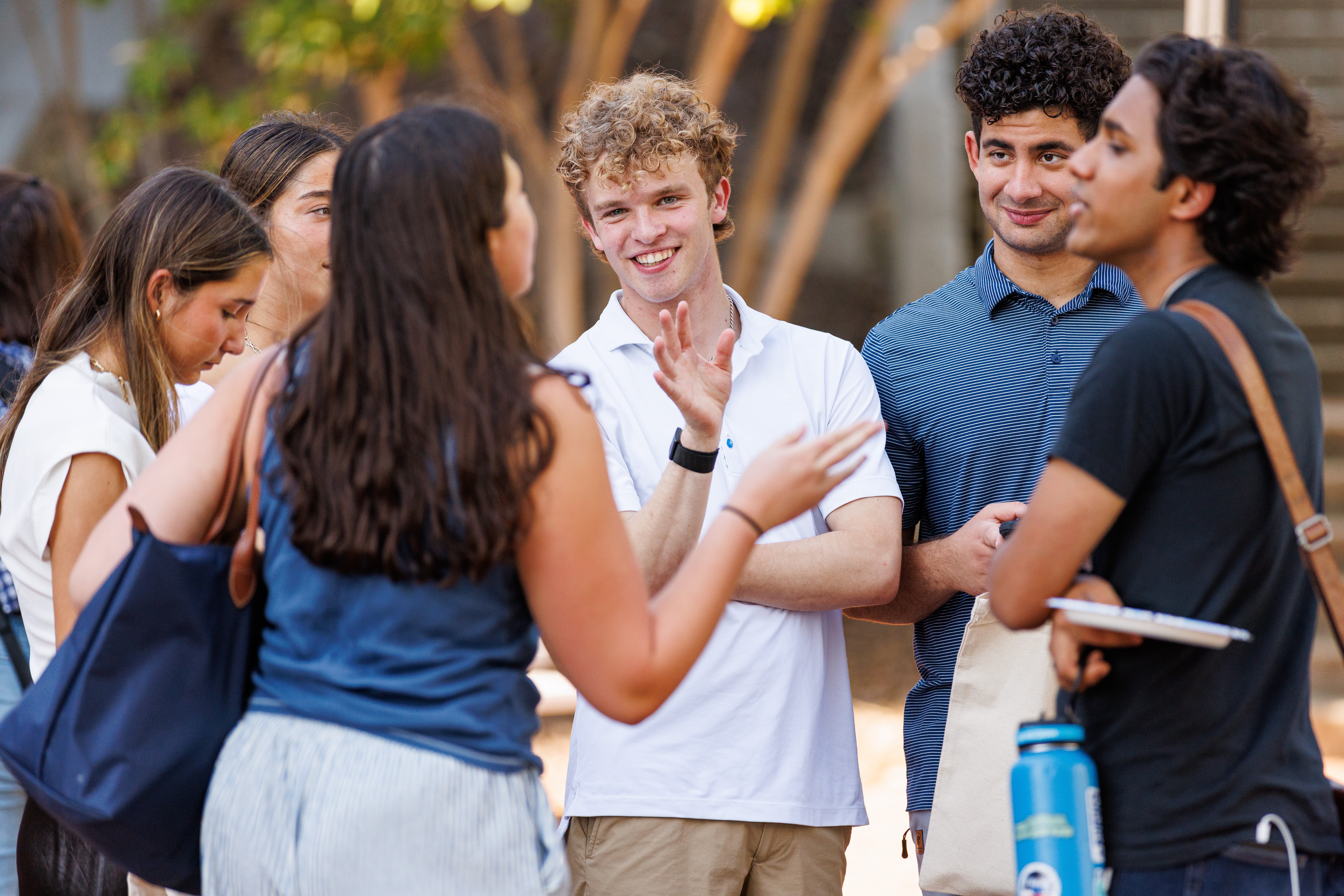 Georgetown Real Assets students at a cohort social event