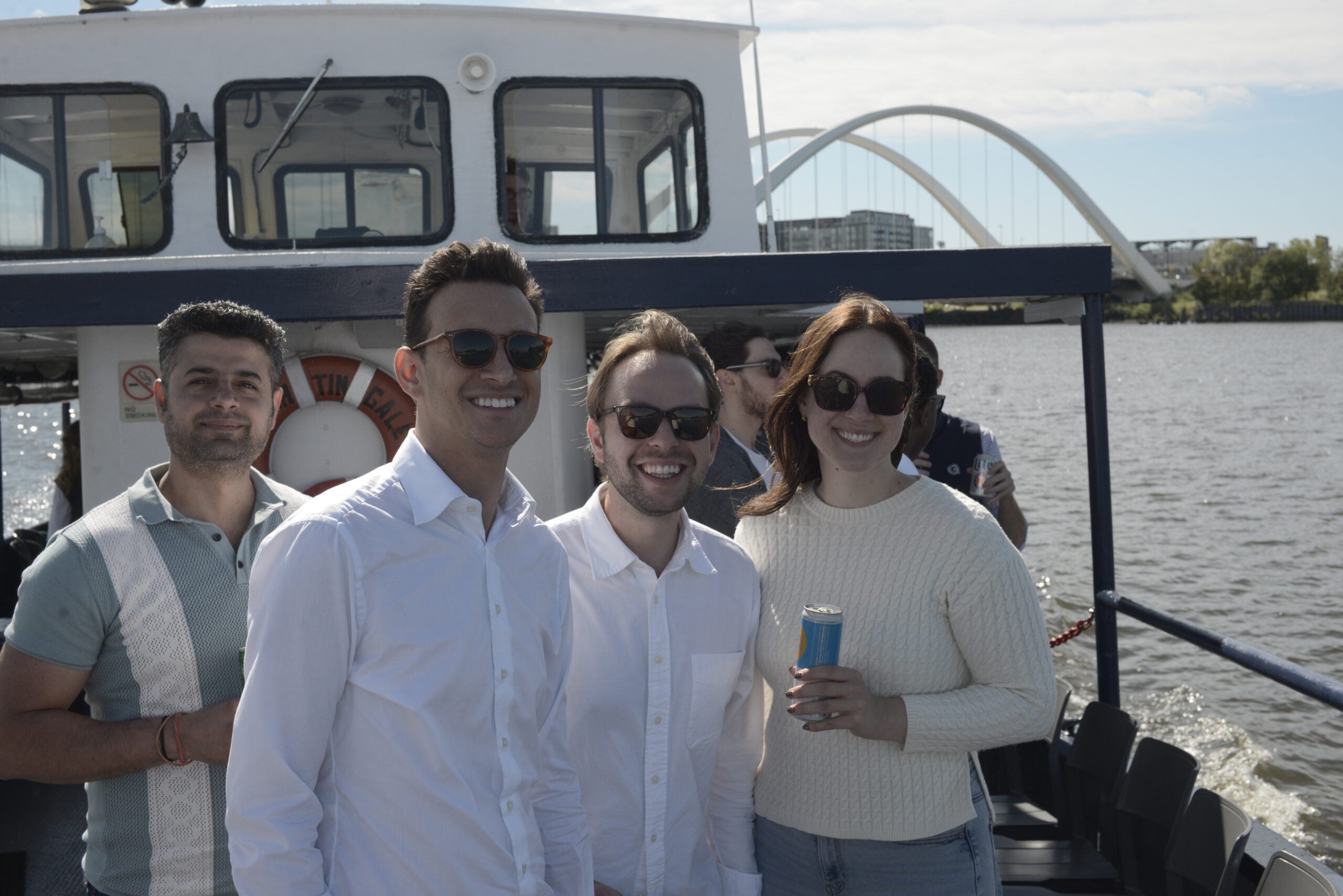 Georgetown Real Assets students at a cohort social event